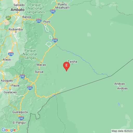 Epicenter map