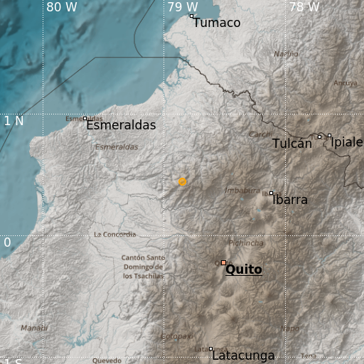 Epicenter map