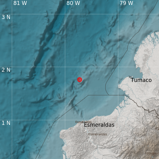 Epicenter map