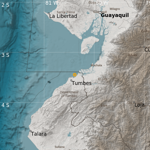 Epicenter map