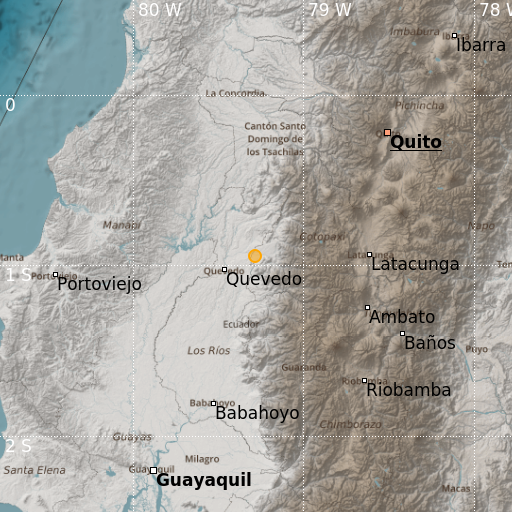 Epicenter map