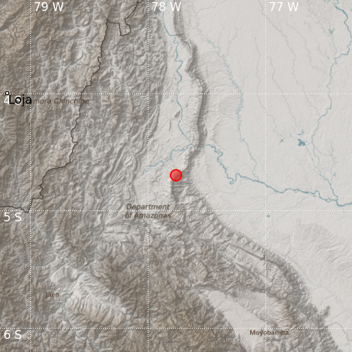 Epicenter map