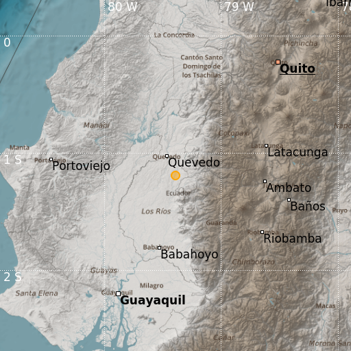 Epicenter map