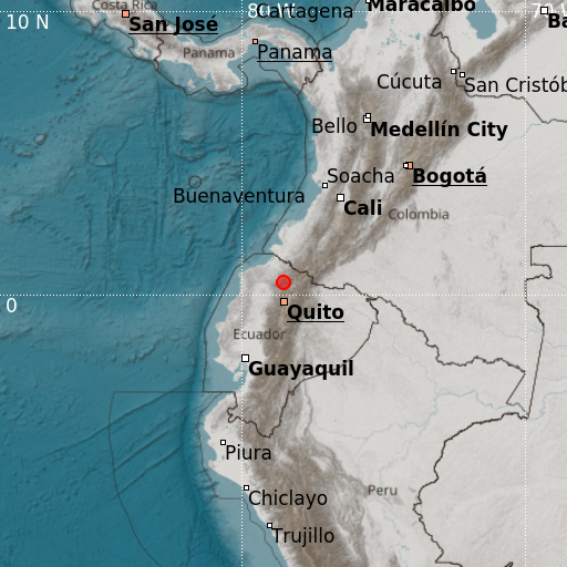 Epicenter map