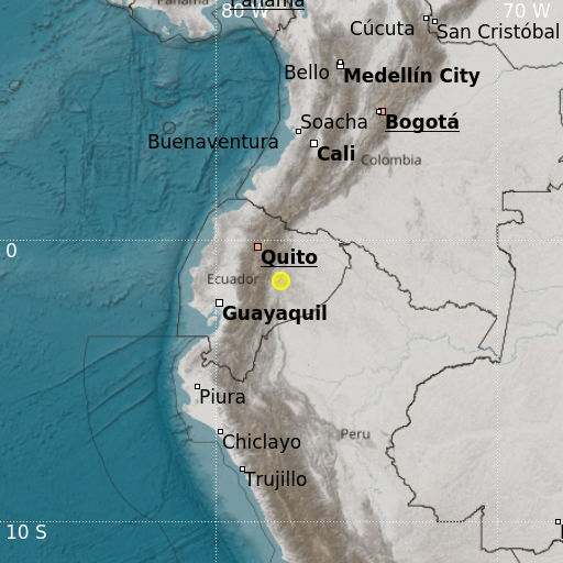 Epicenter map