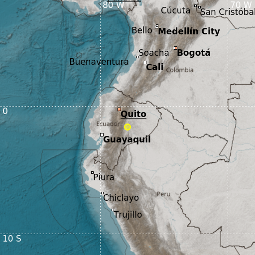 Epicenter map
