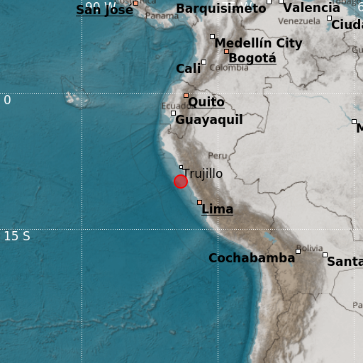 Epicenter map