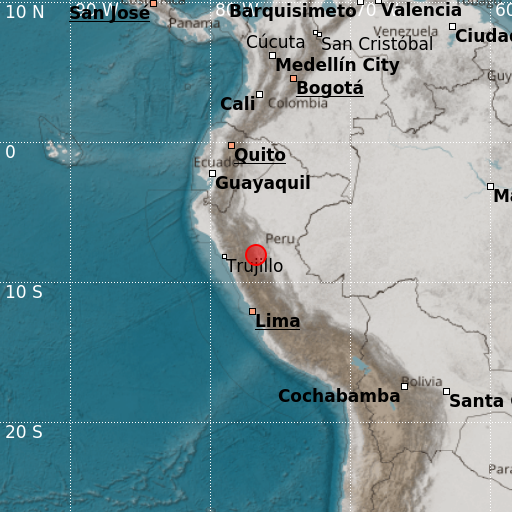 Epicenter map