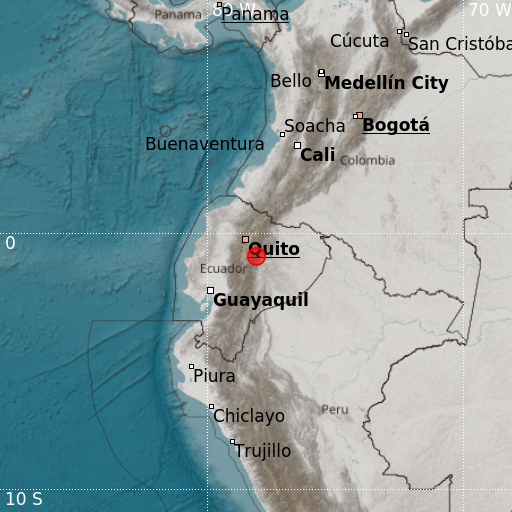 Epicenter map