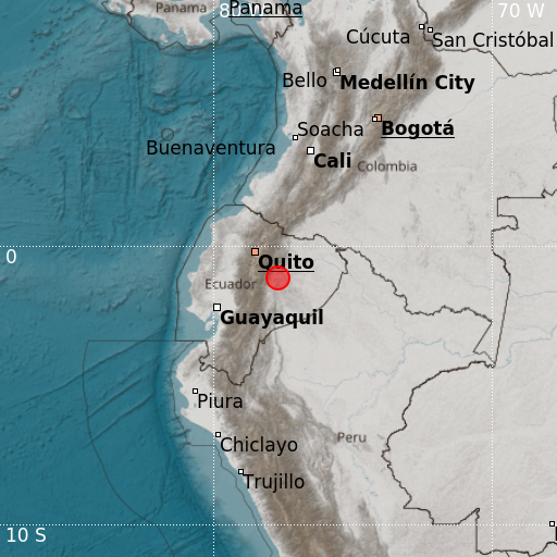 Epicenter map