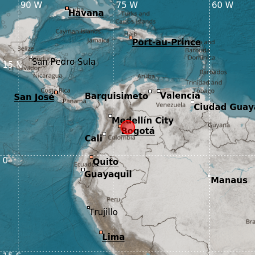 Epicenter map