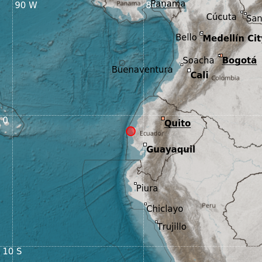 Epicenter map