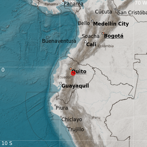 Epicenter map