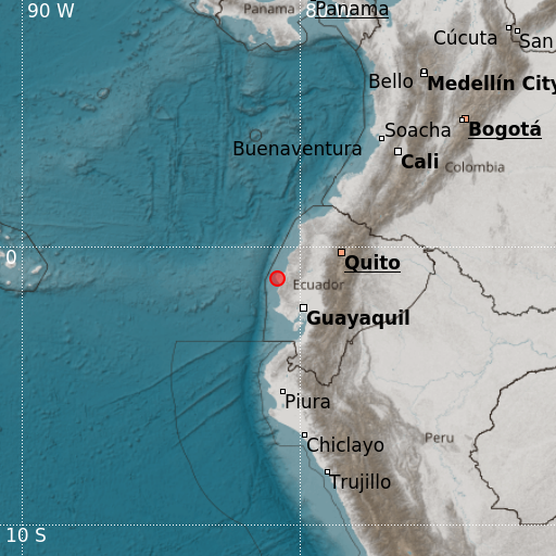 Epicenter map