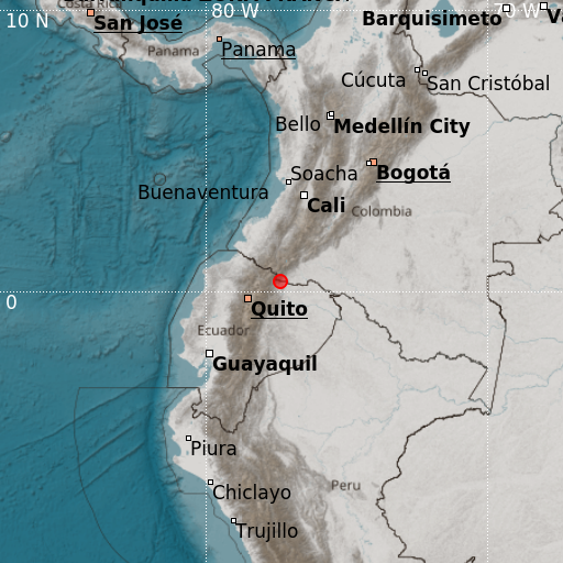 Epicenter map