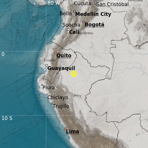 Epicenter map