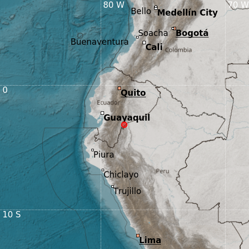 Epicenter map