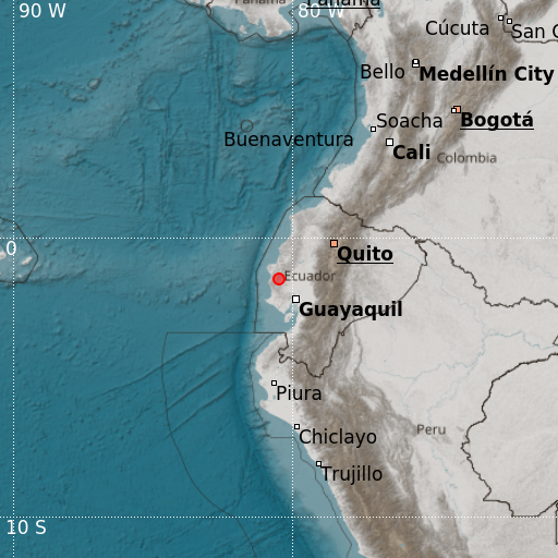 Epicenter map