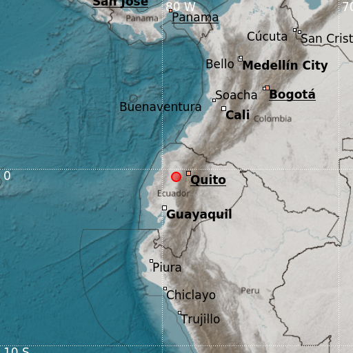 Epicenter map