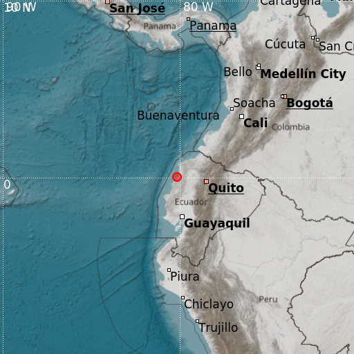 Epicenter map