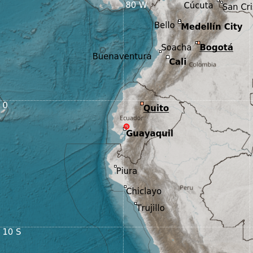 Epicenter map
