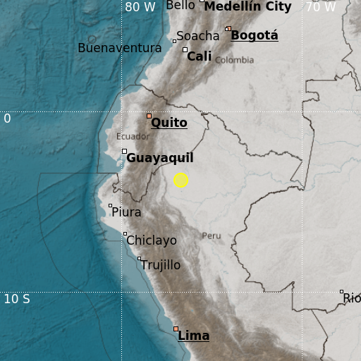 Epicenter map