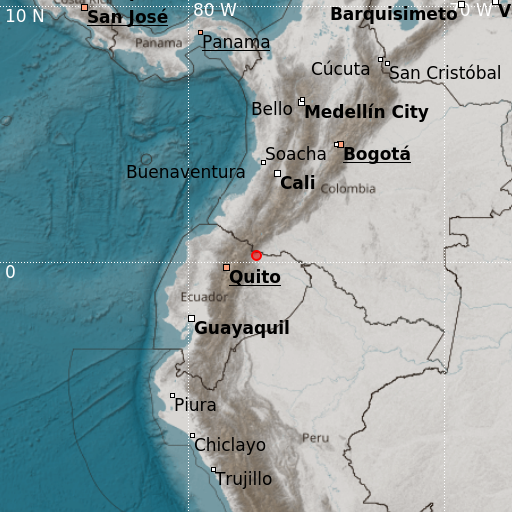 Epicenter map