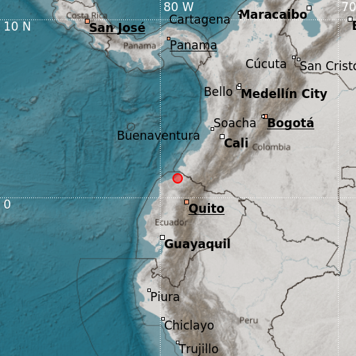Epicenter map