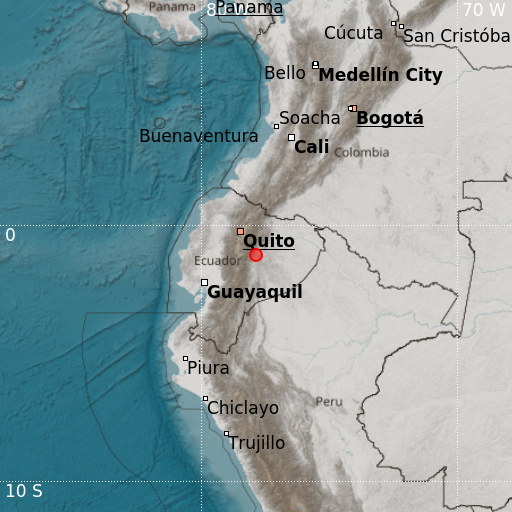 Epicenter map